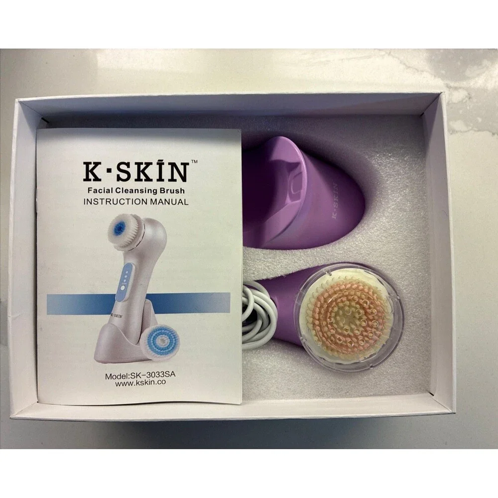 NEW Open Box K-Skin Ultrasonic Facial Brush Cleansing Brush